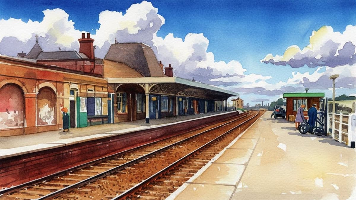 Barnsley railway station in North England