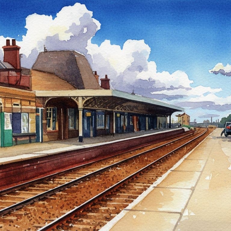 Barnsley railway station in North England