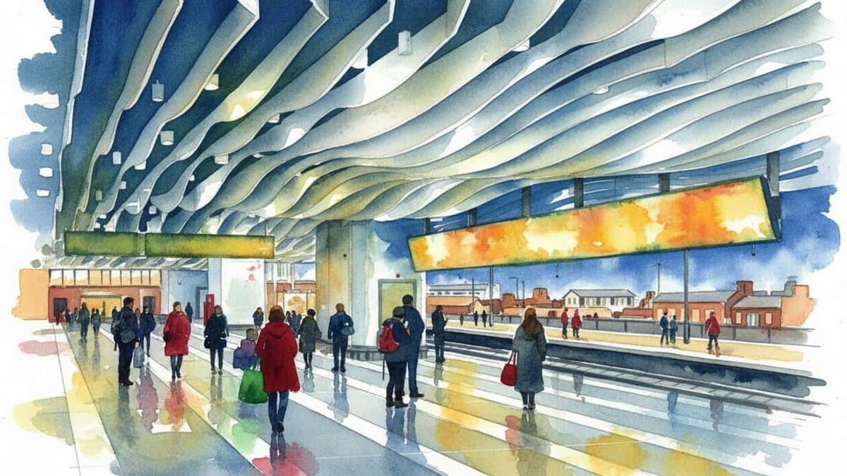 Birmingham New Street railway station in Midlands