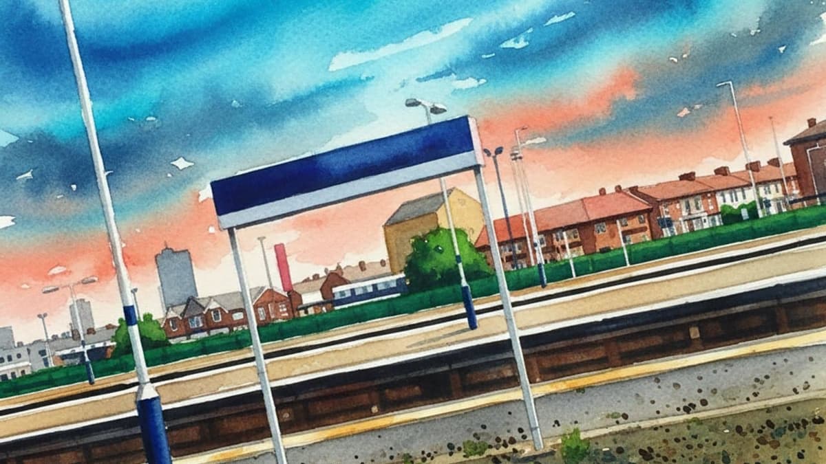 Blackpool North railway station in North England