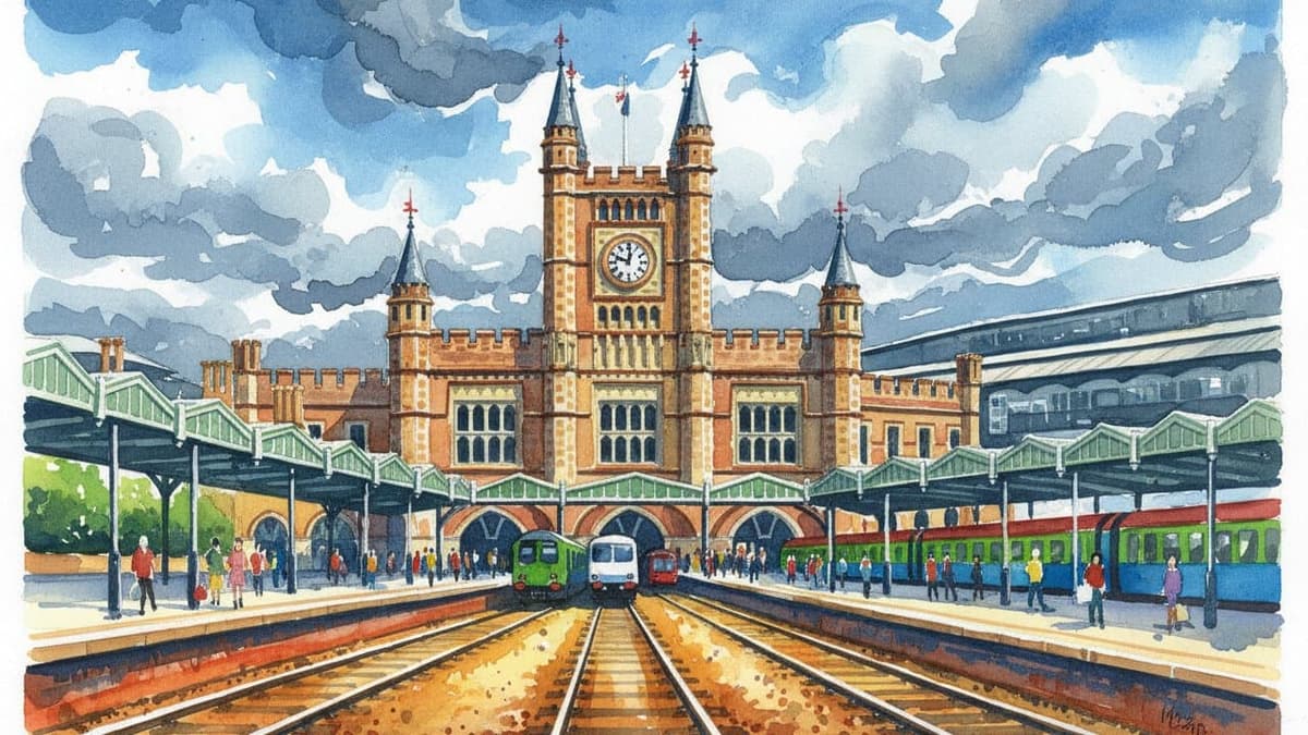 Bristol Temple Meads railway station in South England