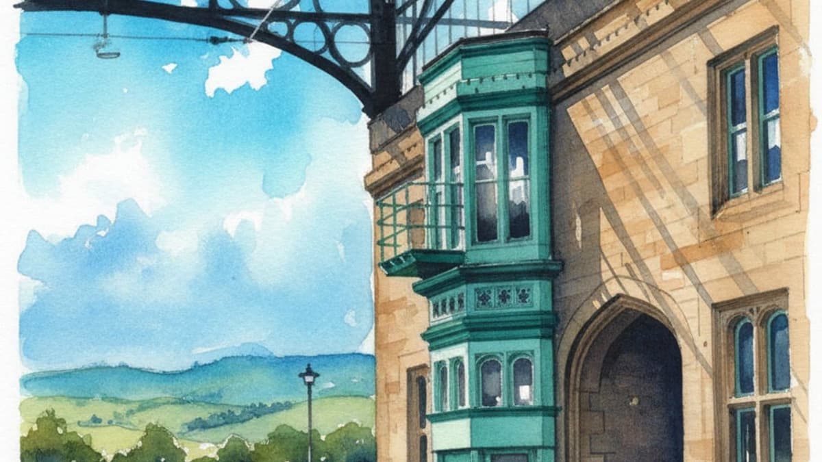 Carlisle railway station in North England