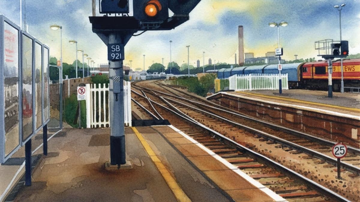 Didcot Parkway railway station in South England