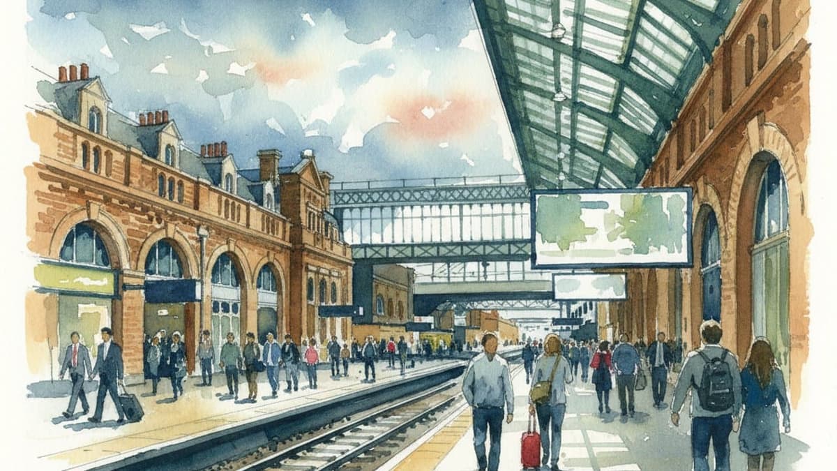 London Euston railway station in London