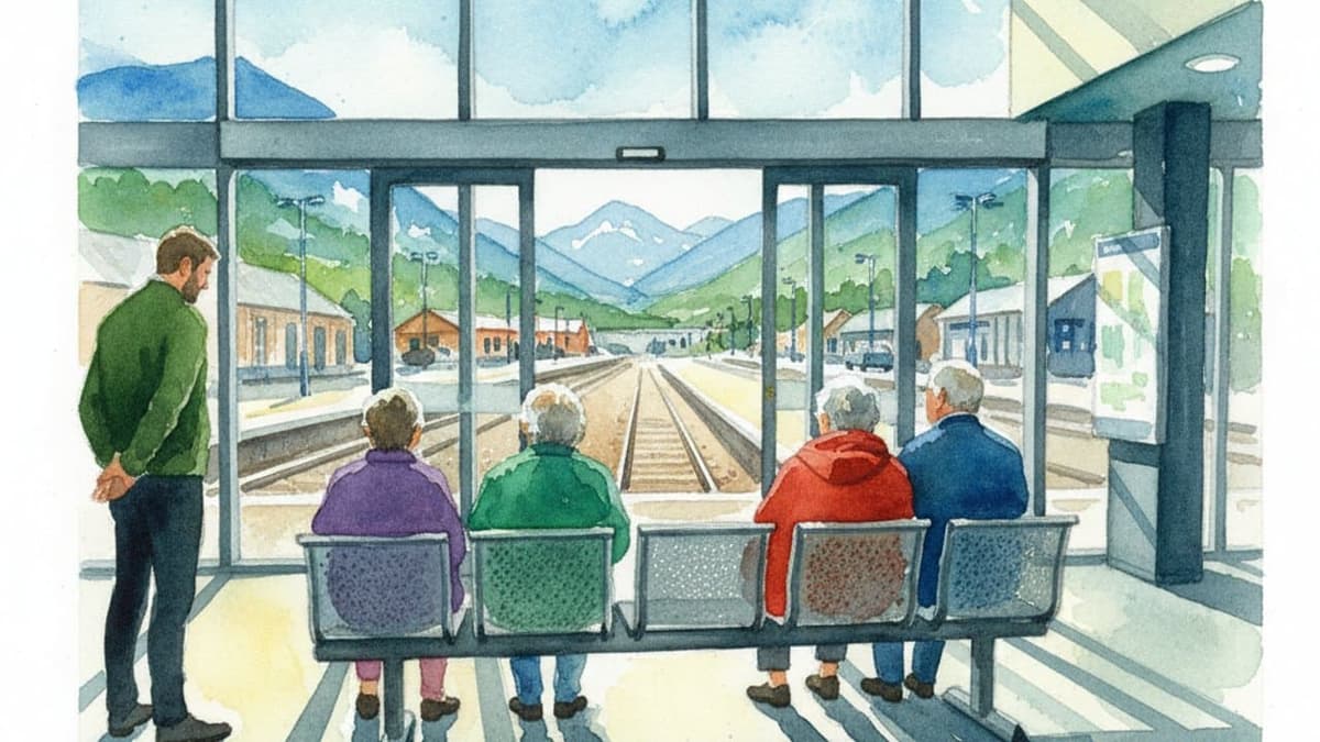 Fort William railway station in Scotland