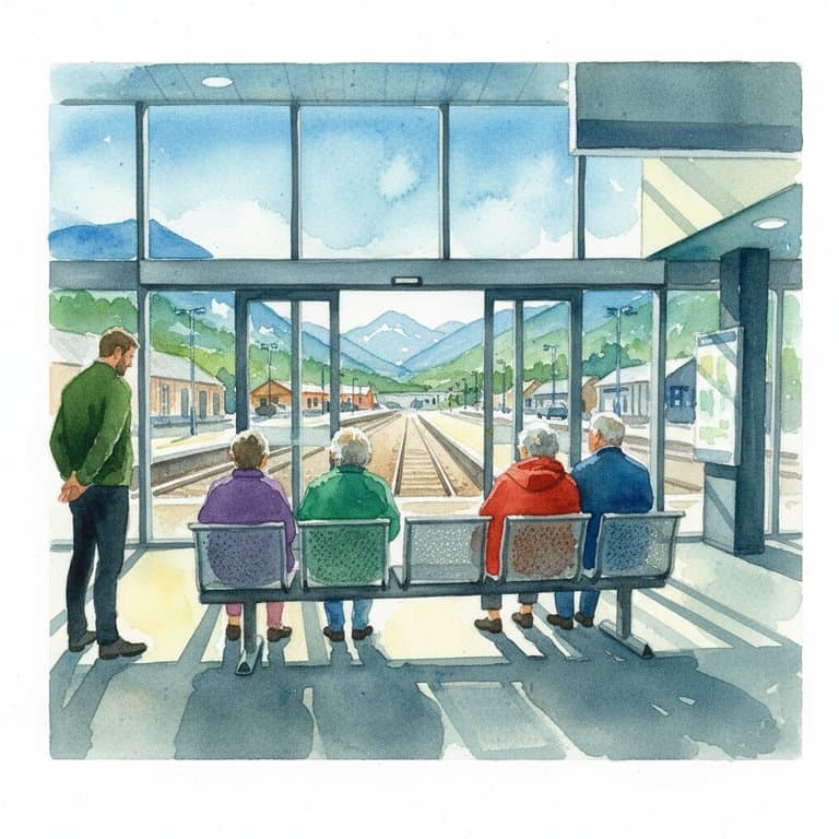 Fort William railway station in Scotland