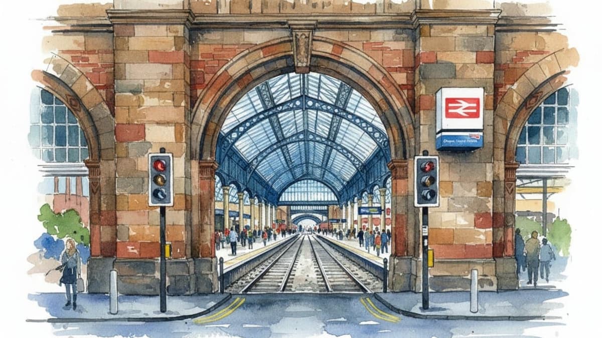 Glasgow Central railway station in Scotland