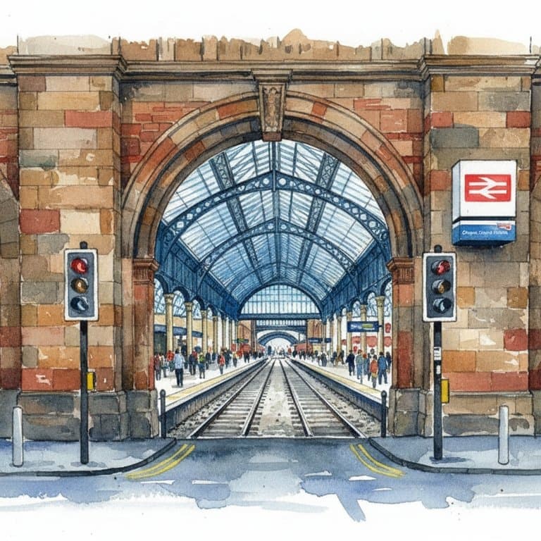 Glasgow Central railway station in Scotland