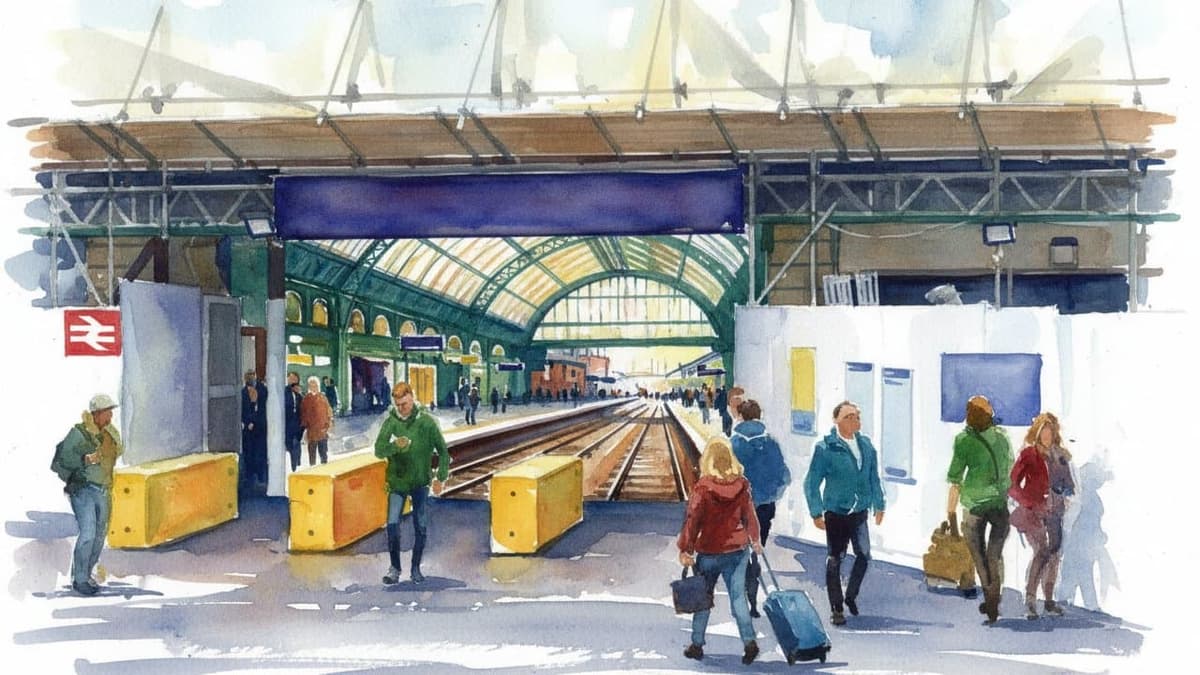 Glasgow Queen Street railway station in Scotland