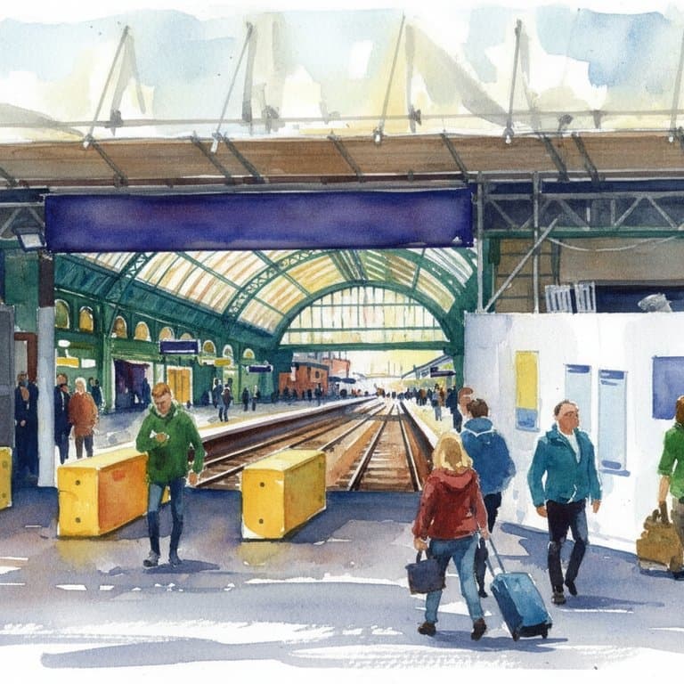 Glasgow Queen Street railway station in Scotland