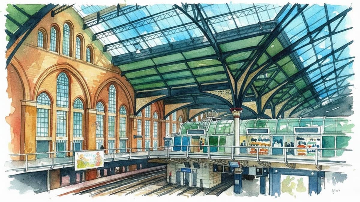 London Liverpool Street railway station in London