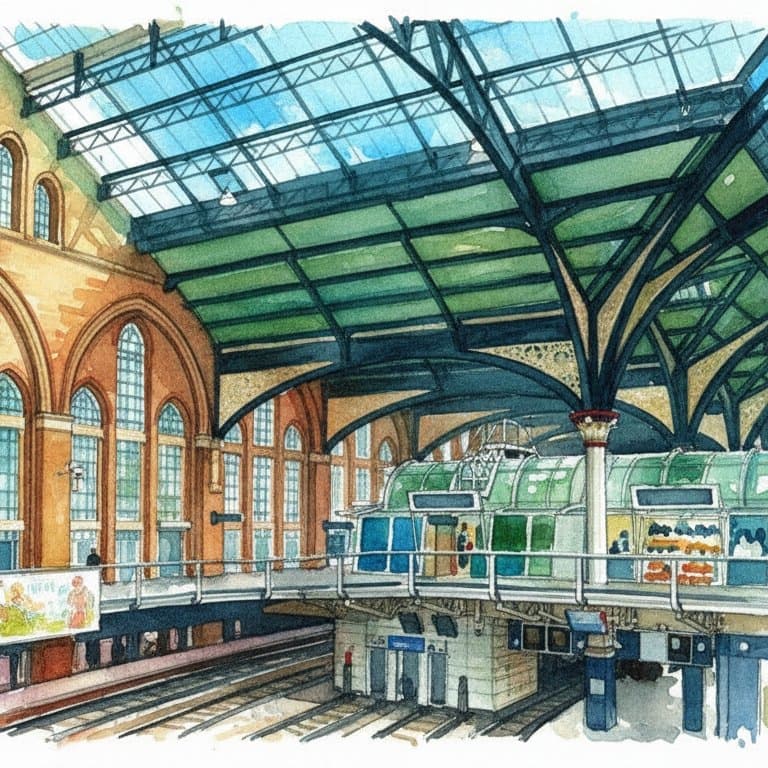 London Liverpool Street railway station in London