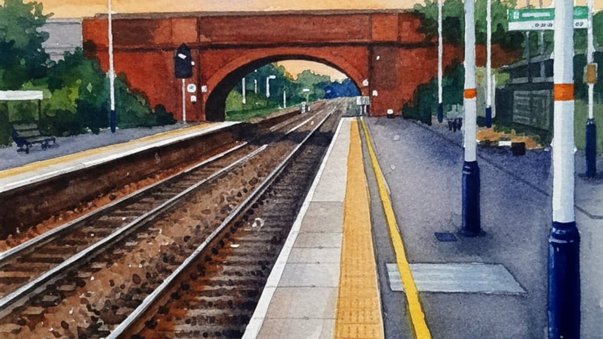 Loughborough railway station in Midlands