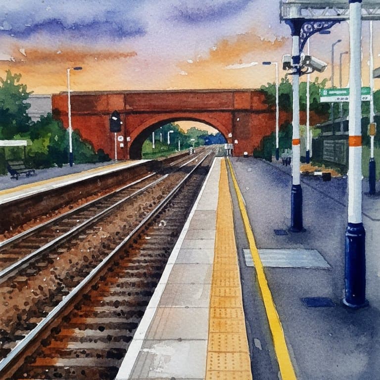 Loughborough railway station in Midlands