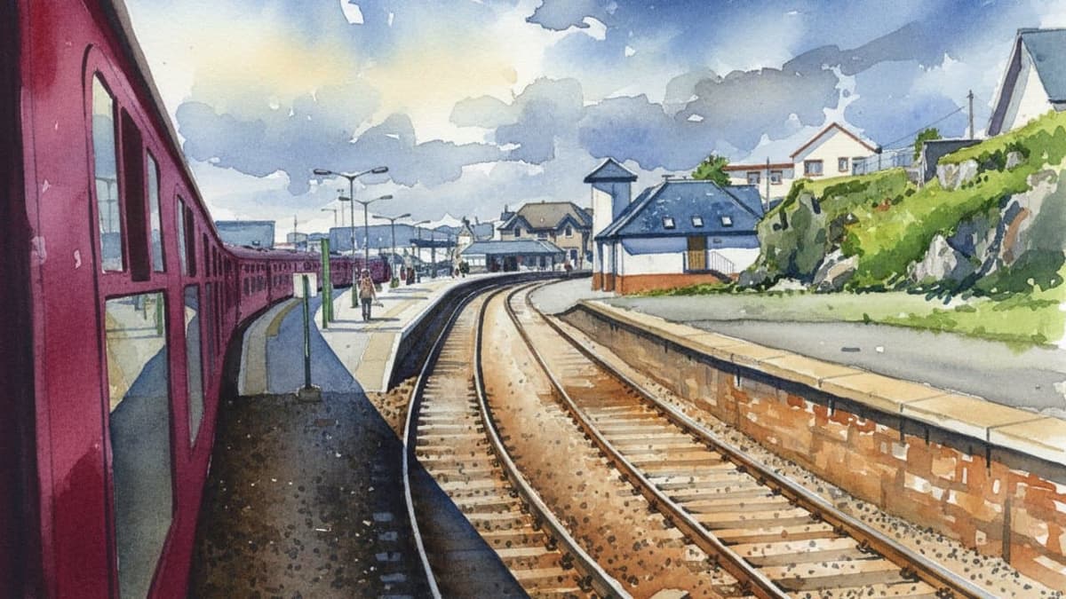 Mallaig railway station in Scotland