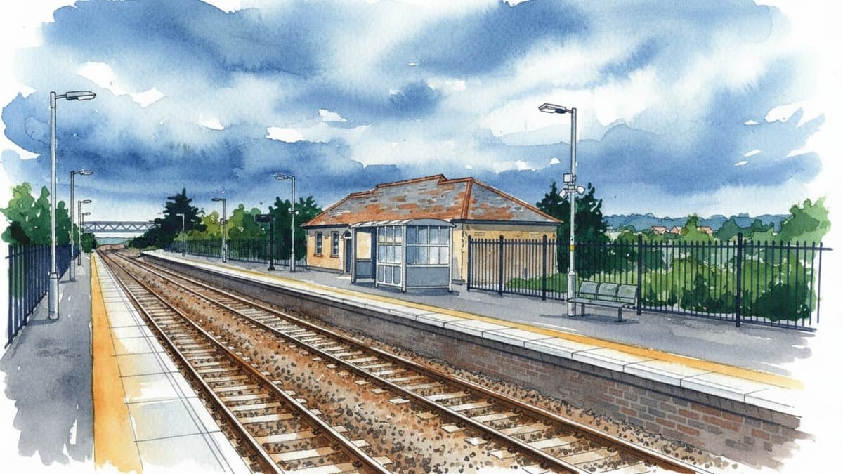 Newquay railway station in South England