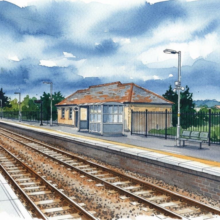 Newquay railway station in South England