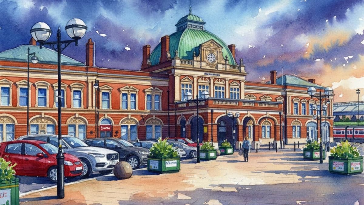 Norwich railway station in South England