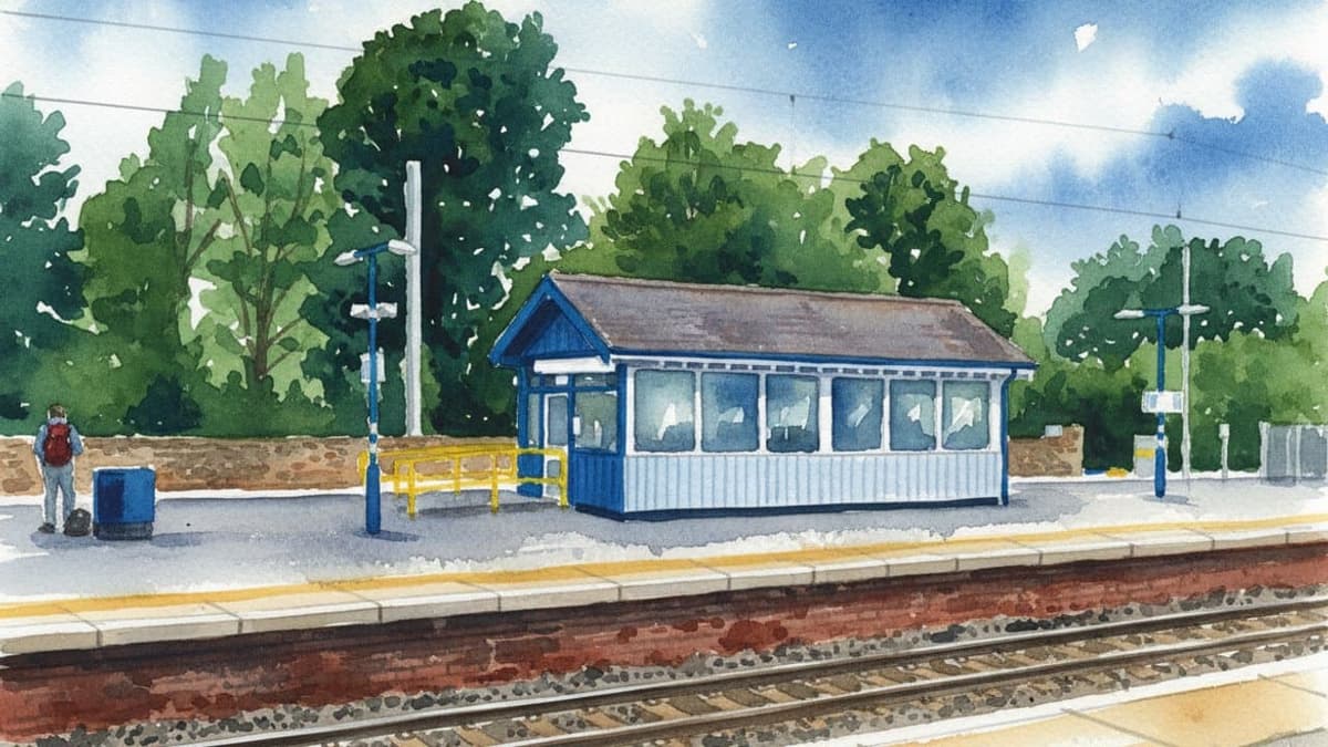 Oxenholme Lake District railway station in North England