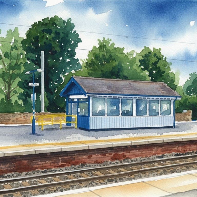 Oxenholme Lake District railway station in North England