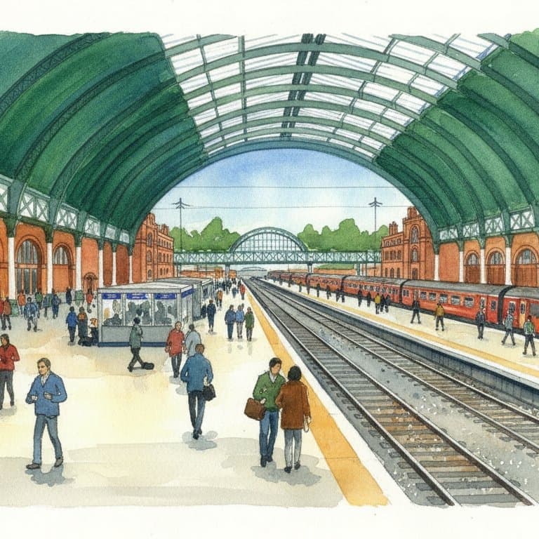 London Paddington railway station in London