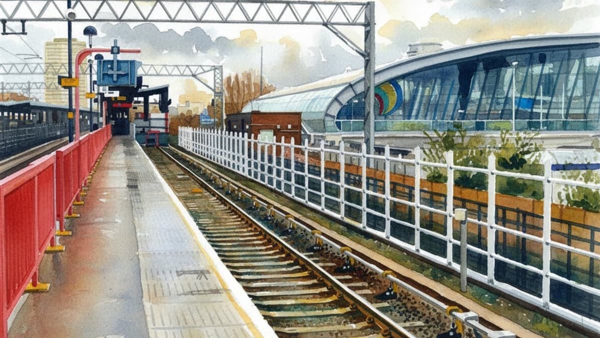 Stratford railway station in London