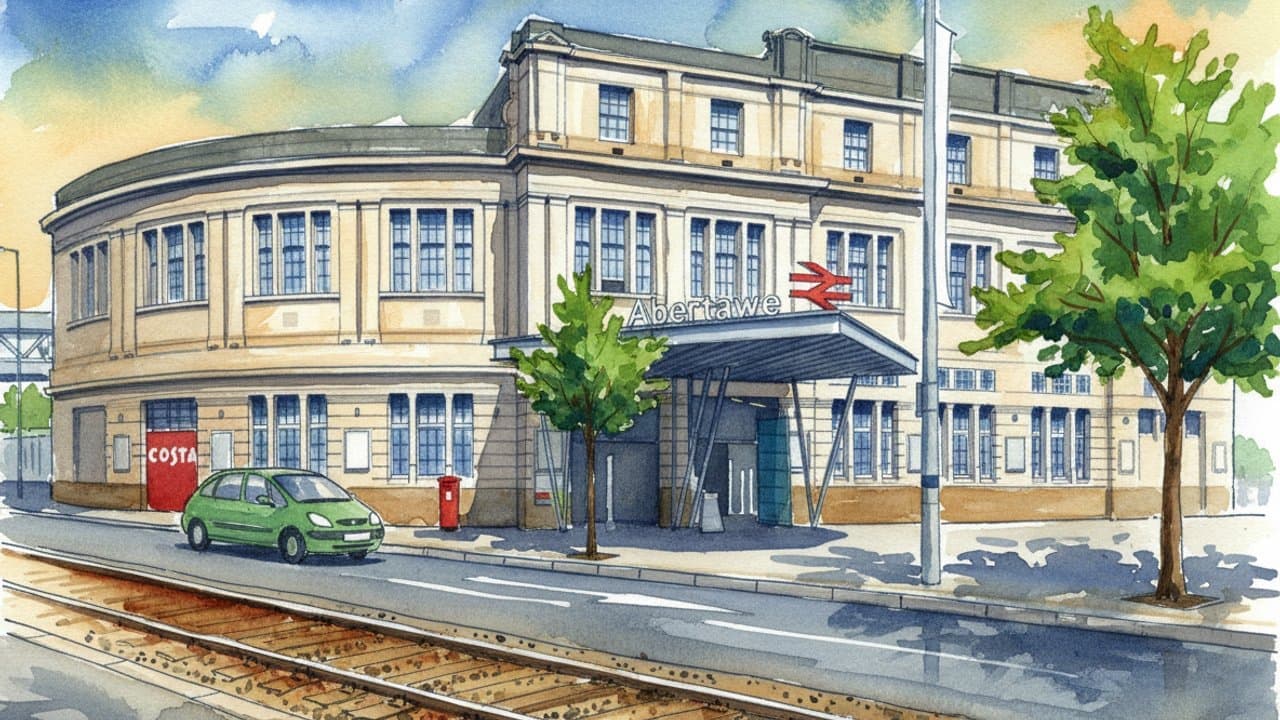Swansea railway station in Wales