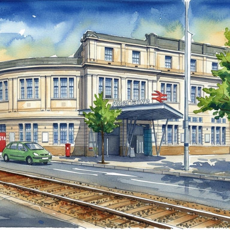 Swansea railway station in Wales