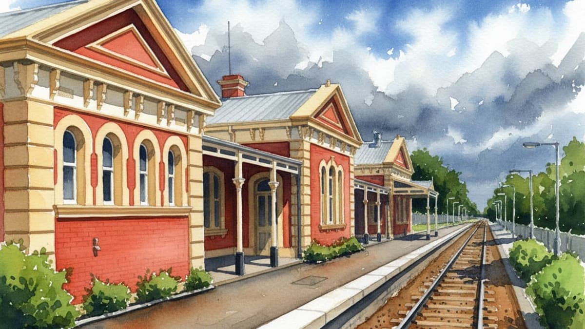 Tamworth railway station in Midlands