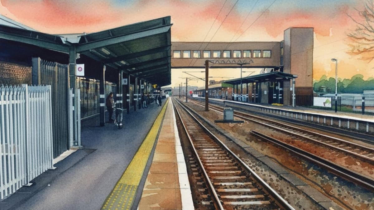 Wakefield Westgate railway station in North England