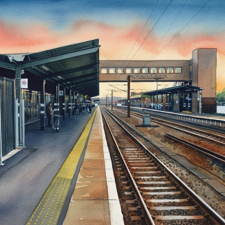 Wakefield Westgate railway station in North England