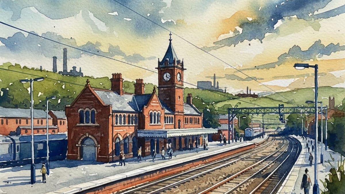 Wigan North Western railway station in North England