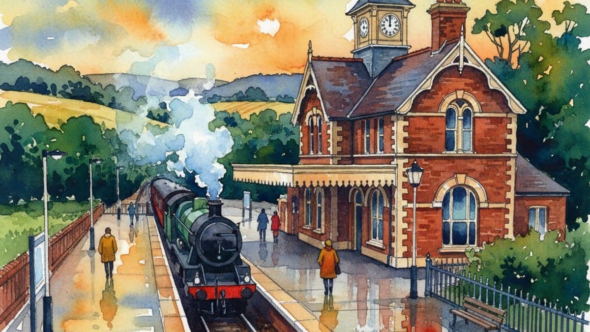Winchester railway station in South England
