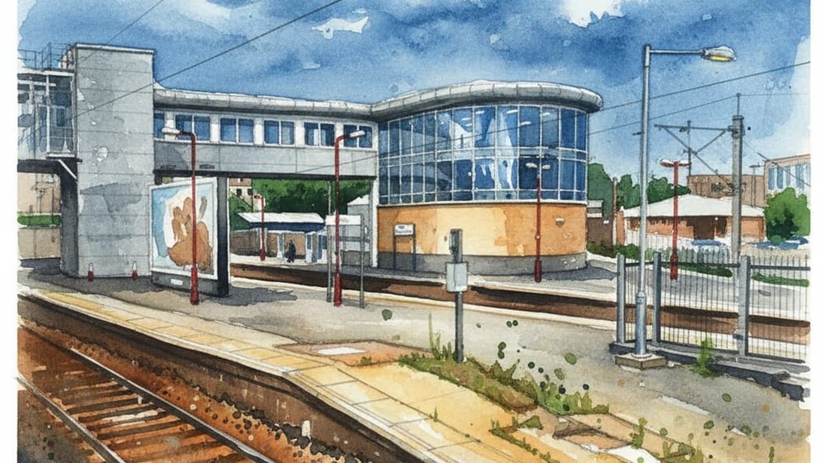 Wolverhampton railway station in Midlands