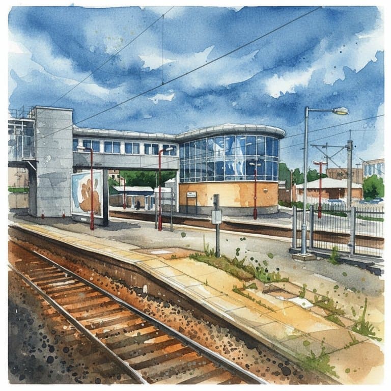 Wolverhampton railway station in Midlands