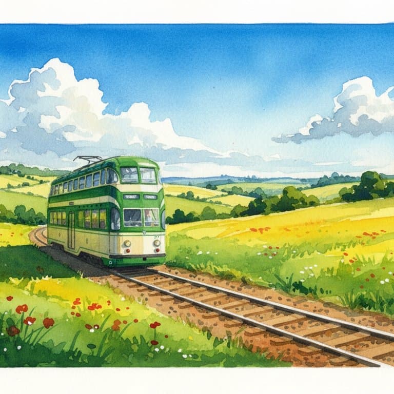 Blackpool Heritage Tram — Tram train operated by Blackpool Tramway