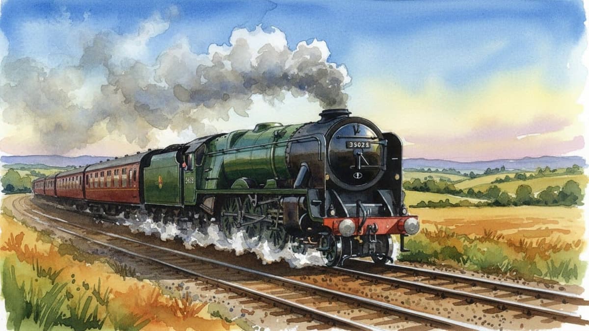 Clan Line (Merchant Navy) — Steam train operated by Heritage Railways
