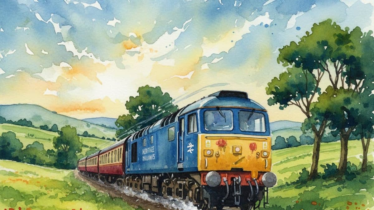 Class 45 Peak — Heritage train operated by Heritage Railways