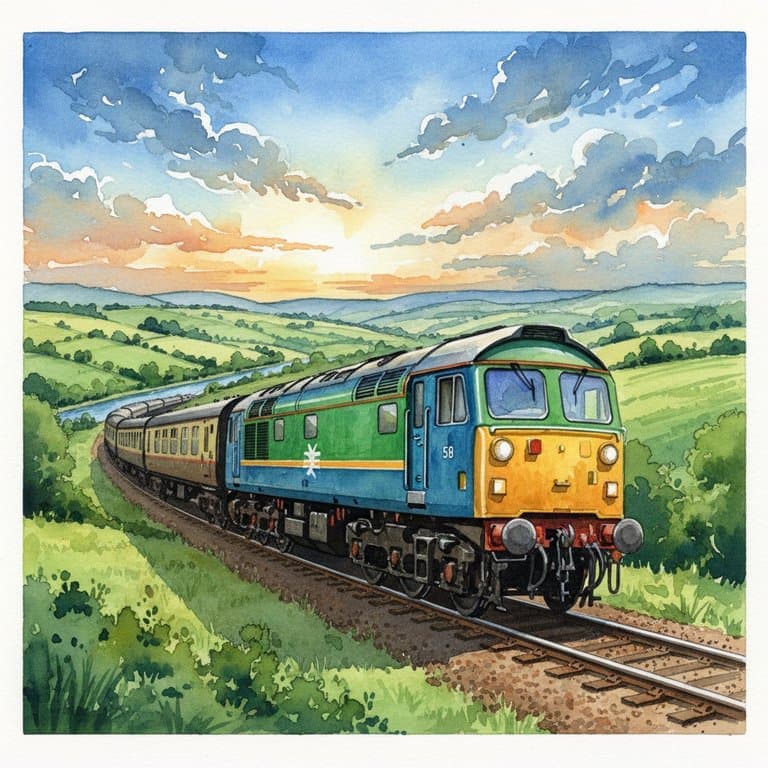 Class 58 Bone — Heritage train operated by Heritage Railways