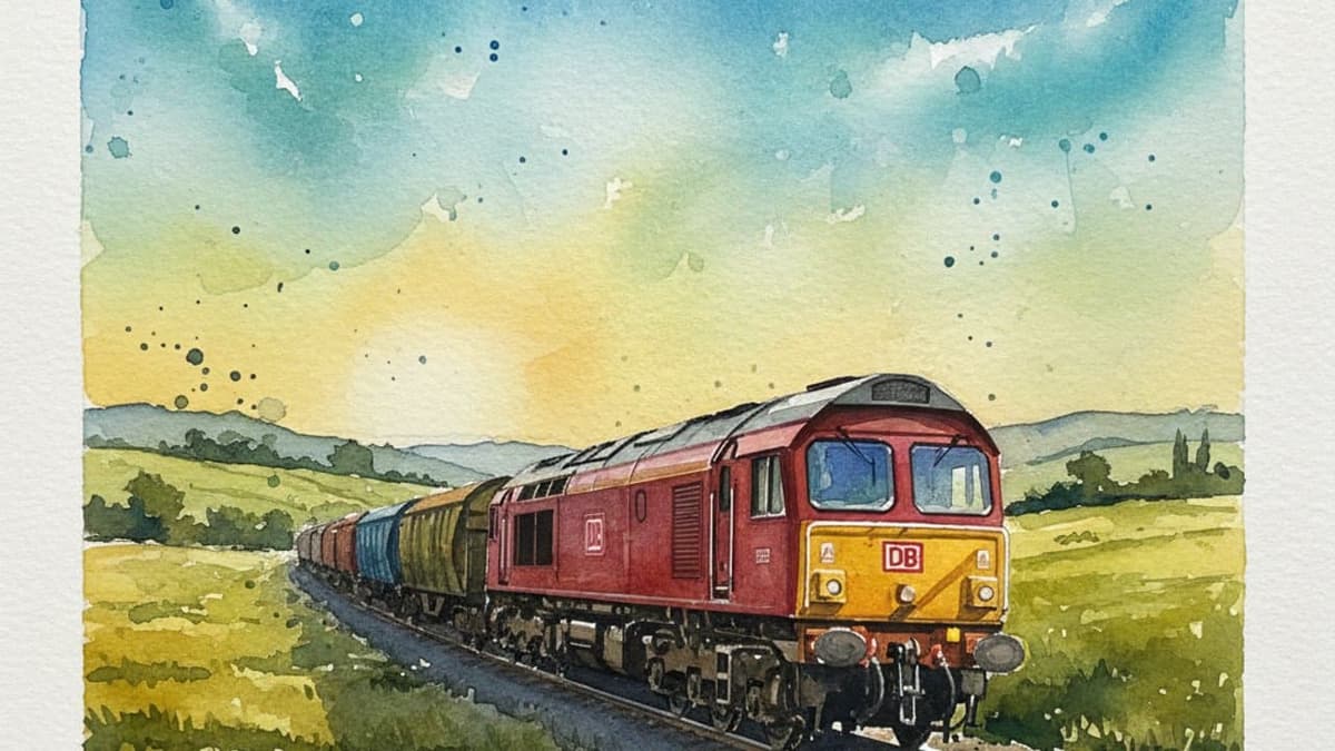 Class 60 Tug — Freight train operated by DB Cargo UK