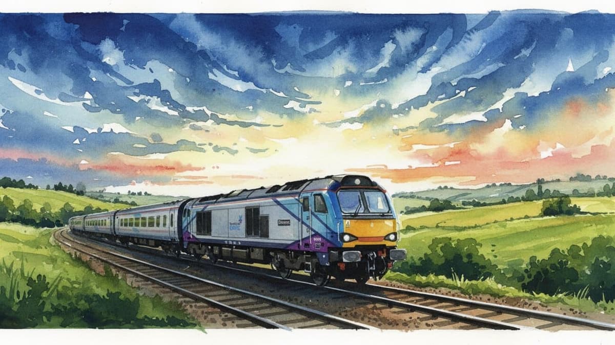 Class 68 + Mk 5 — Diesel train operated by TransPennine Express