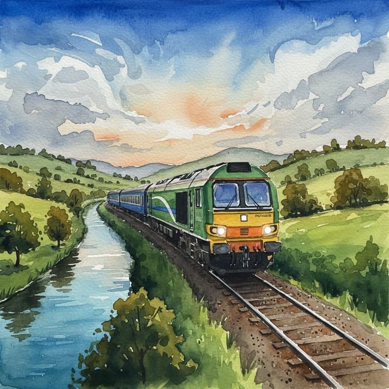 Class 68 Stadler Eurolight — Diesel train operated by Transport for Wales