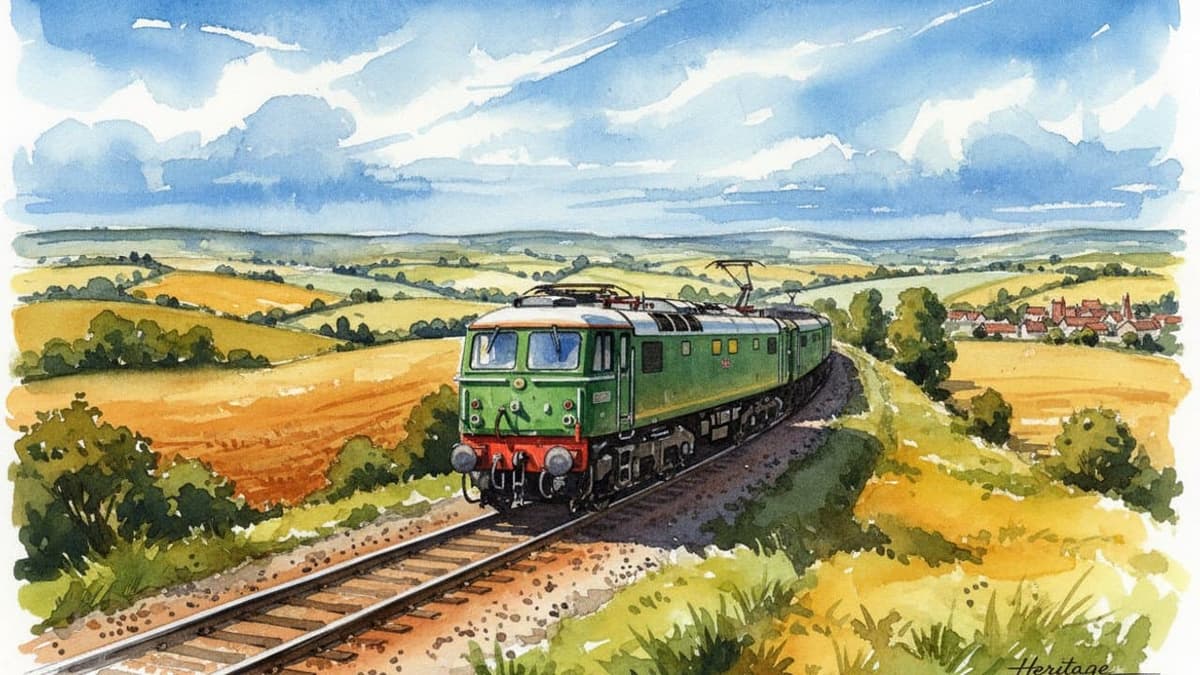 Class 86 Electric Loco — Heritage train operated by Heritage Railways