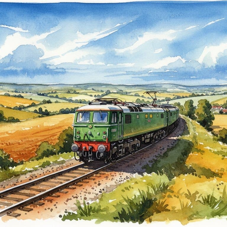 Class 86 Electric Loco — Heritage train operated by Heritage Railways