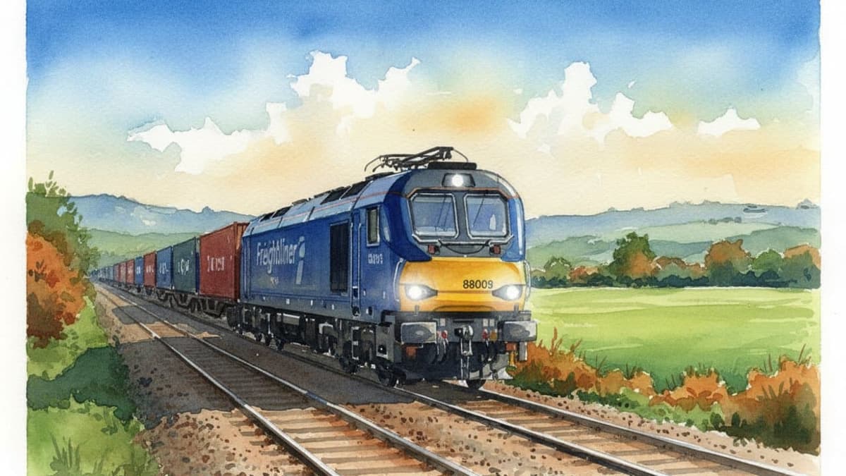 Class 88 Stadler Dual-Mode — Freight train operated by Freightliner