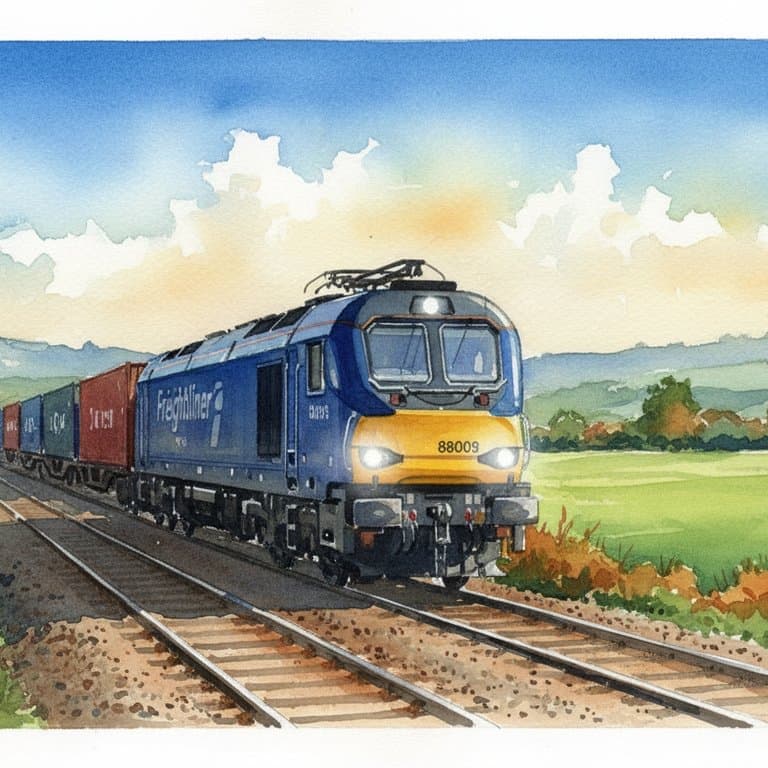 Class 88 Stadler Dual-Mode — Freight train operated by Freightliner