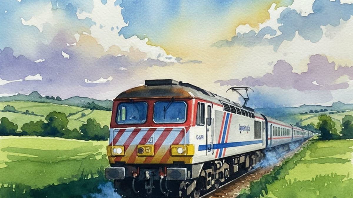 Class 90 Electric Loco — Electric train operated by Greater Anglia