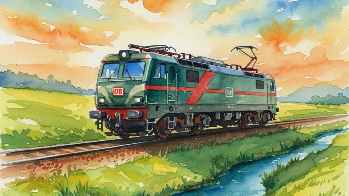 Class 92 Channel Tunnel Loco — Freight train operated by DB Cargo UK