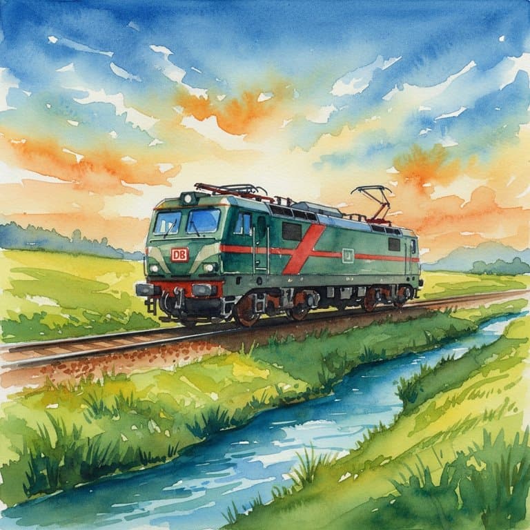 Class 92 Channel Tunnel Loco — Freight train operated by DB Cargo UK