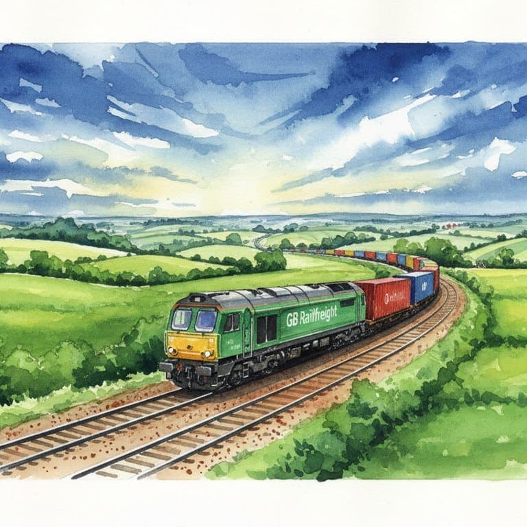 Class 93 Stadler Tri-Mode — Freight train operated by GB Railfreight